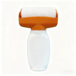 Refillable 4-Inch Paint Roller Brush with 350ML Storage, Wall Repair Tool, Touch Up Painter, Graffiti Art & Craft Supplies