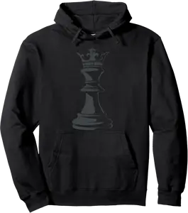 Black King Chess Piece Costume Chess Lover Chess Club Retro Pullover Hoodie - Viqarfaroo Shop 75B0DPDHBKPW