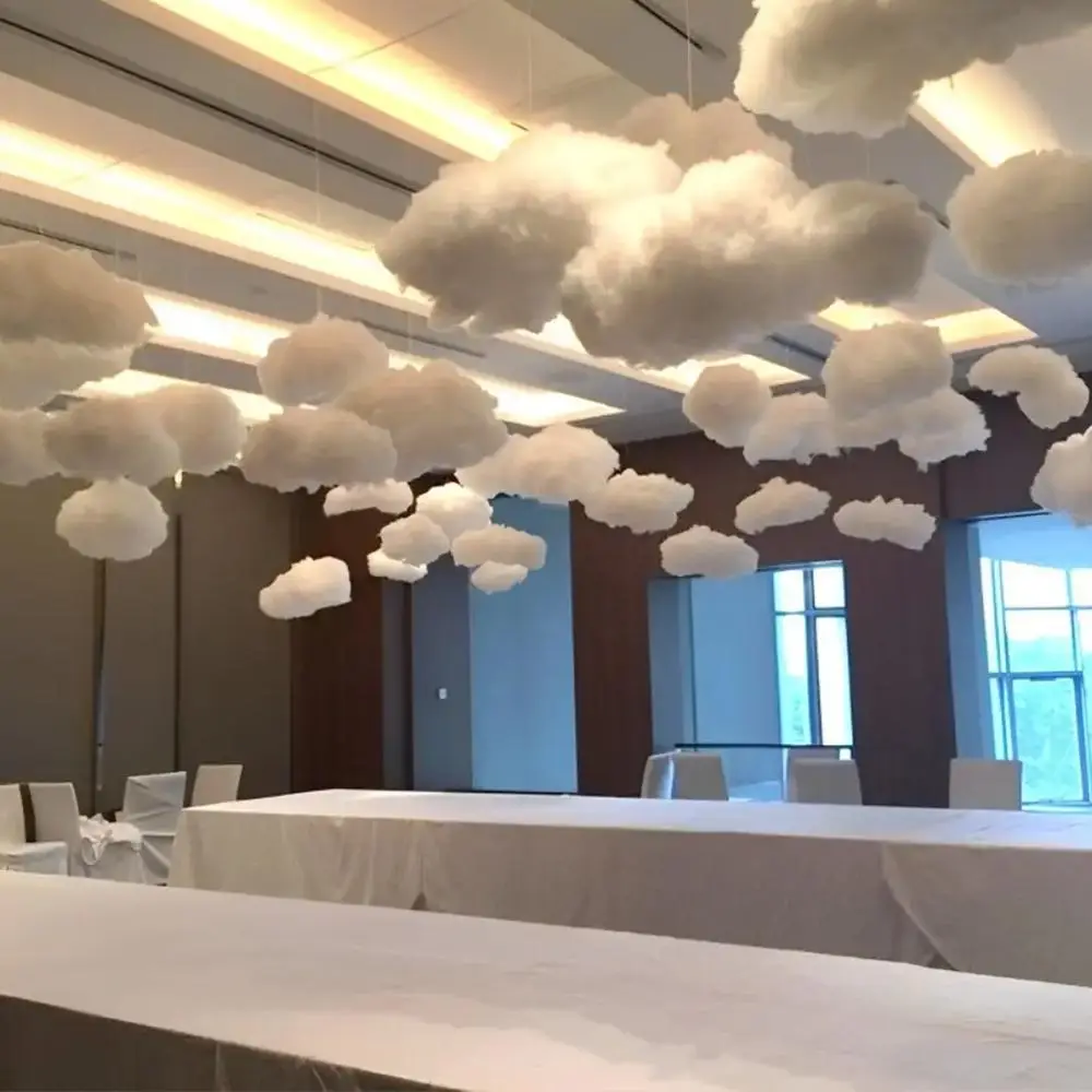 1 Piece Party Cloud Shaped Hanging Decoration, Cloud Design Ceiling Creative Decoration, Exquisite Home Decoration For Birthdays & Weddings