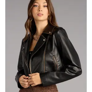 Edge Theory Faux Leather Moto Jacket