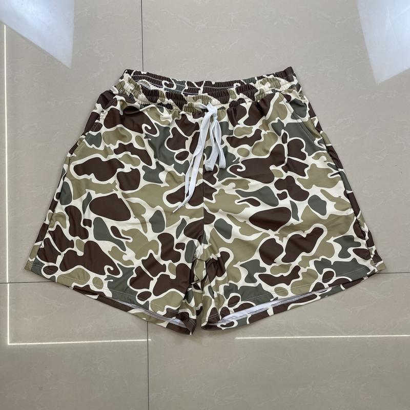 Adult men swim shorts beach wear swim wear summer camo bottom bathing shorts