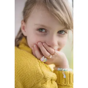 Butterfly and Unicorns Ring Set