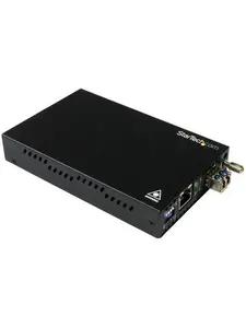 StarTech ST-ET91000SM20 Gigabit Ethernet Copper-to-Fiber Media Converter - SM LC - 20km
