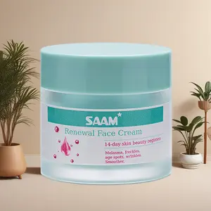 SAAM Renewal Face Cream - Nourishes & Moisturizes for Soft Supple Skin - 14-Day Beauty Regimen for Melasma Freckles Age Spots Wrinkles Smoother Deep Moisturizing Repairing Deep Moisturizing Nourishing