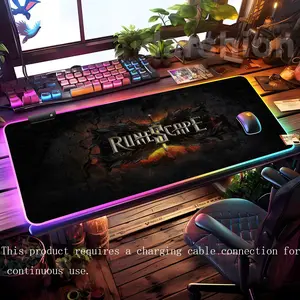 Super Runescape Osrs Mouse Pad Mousepad HD Printing Computer Gamers Locking Edge Non-slip RGB Mouse Pad XXL90x40cm Keyboard PC Desk Pad