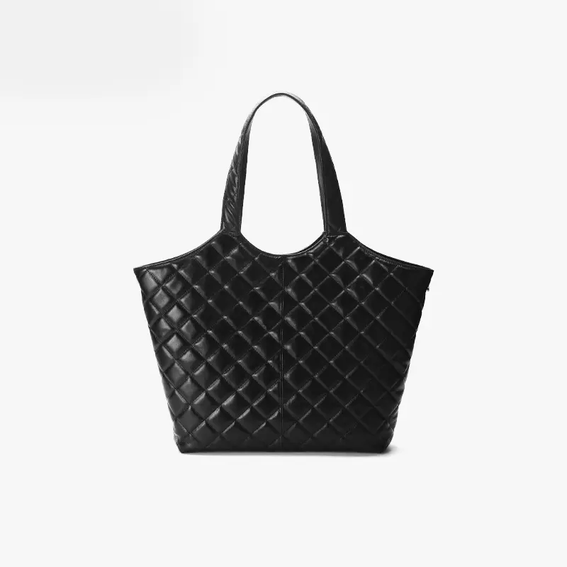 SADI A versatile large - capacity shopping bag with diamond - shaped patterns for women Luxury Mother's Day Gift
