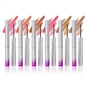 Beauty Glazed 2Pcs Peel Off Lip Liner Set | Long-Lasting Waterproof & Smudge-Proof Matte Lip Stain, Precision Brush & Ergonomic Handle, Ideal Makeup Gift for Girls (#1 + #2)