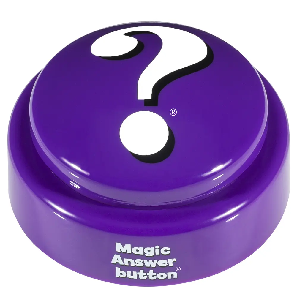 Magic Answer Button - Purple Interactive Novelty Toy for Role-Playing Games with Hundreds of Engaging Responses & Creative Expressions by MAGIC ANSWER BUTTON