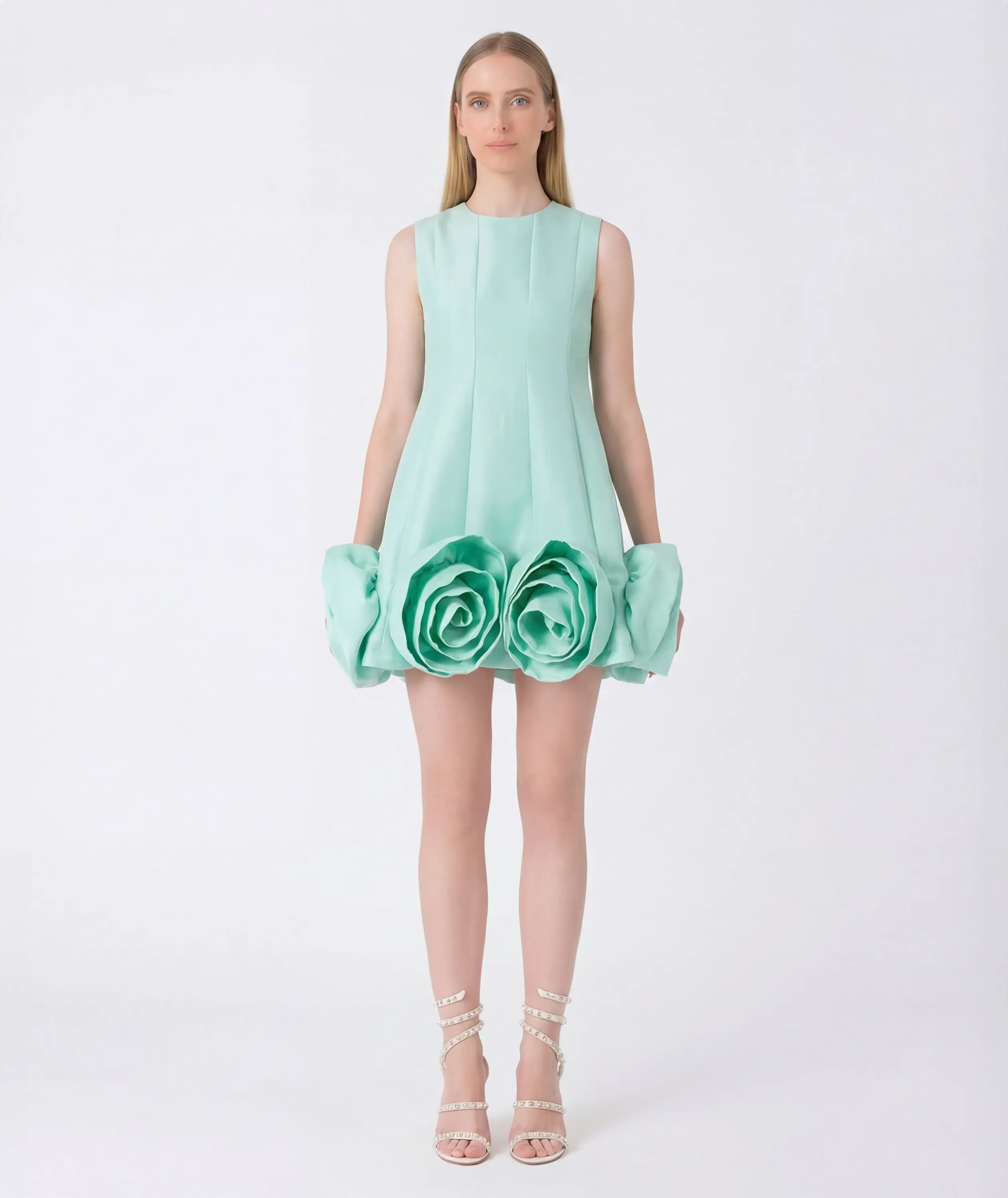 3D Flowers Flamboyant Women's Dress