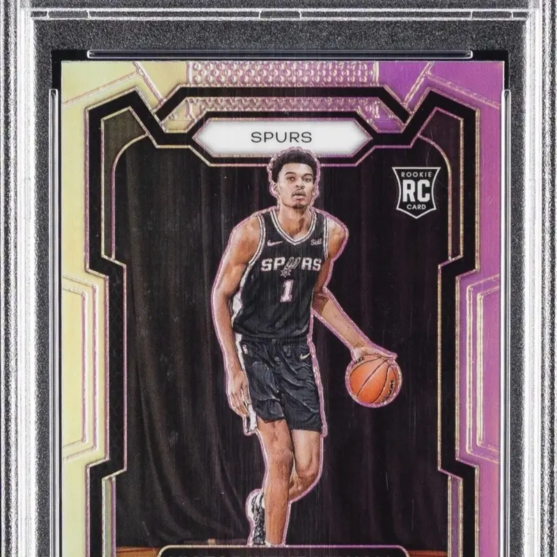 2023 Panini Prizm Victor Wembanyama Silver Prizm Rookie Card, PSA 10 Graded Chaser Pack