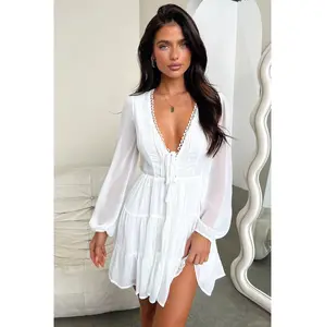 Lexie Long Sleeve Dress - White