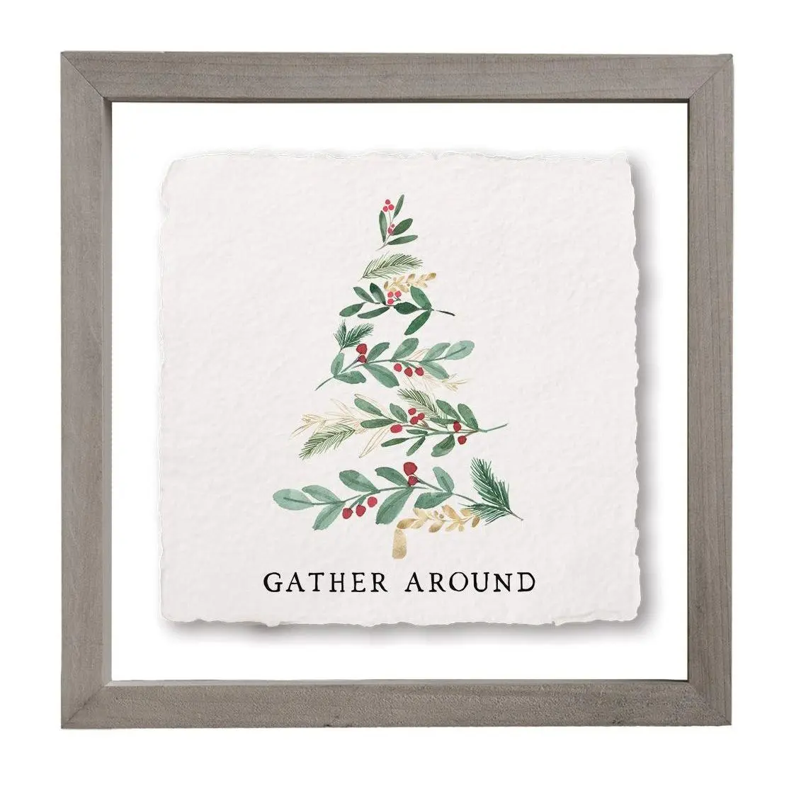 Sincere Surroundings 10" Peace + Love Holly Flo ating Frame Ar