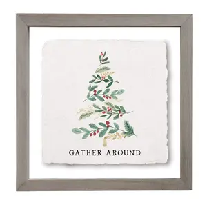 Sincere Surroundings 10" Peace + Love Holly Flo ating Frame Ar