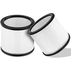 90304 Replacement Filter Compatible with Shop-Vac Shop Vac 90304, 90350, 90333,903-04-00, 9030400,fits  5 Gallon and above Wet/Dry Vacuum Cleaners (2 Pack)