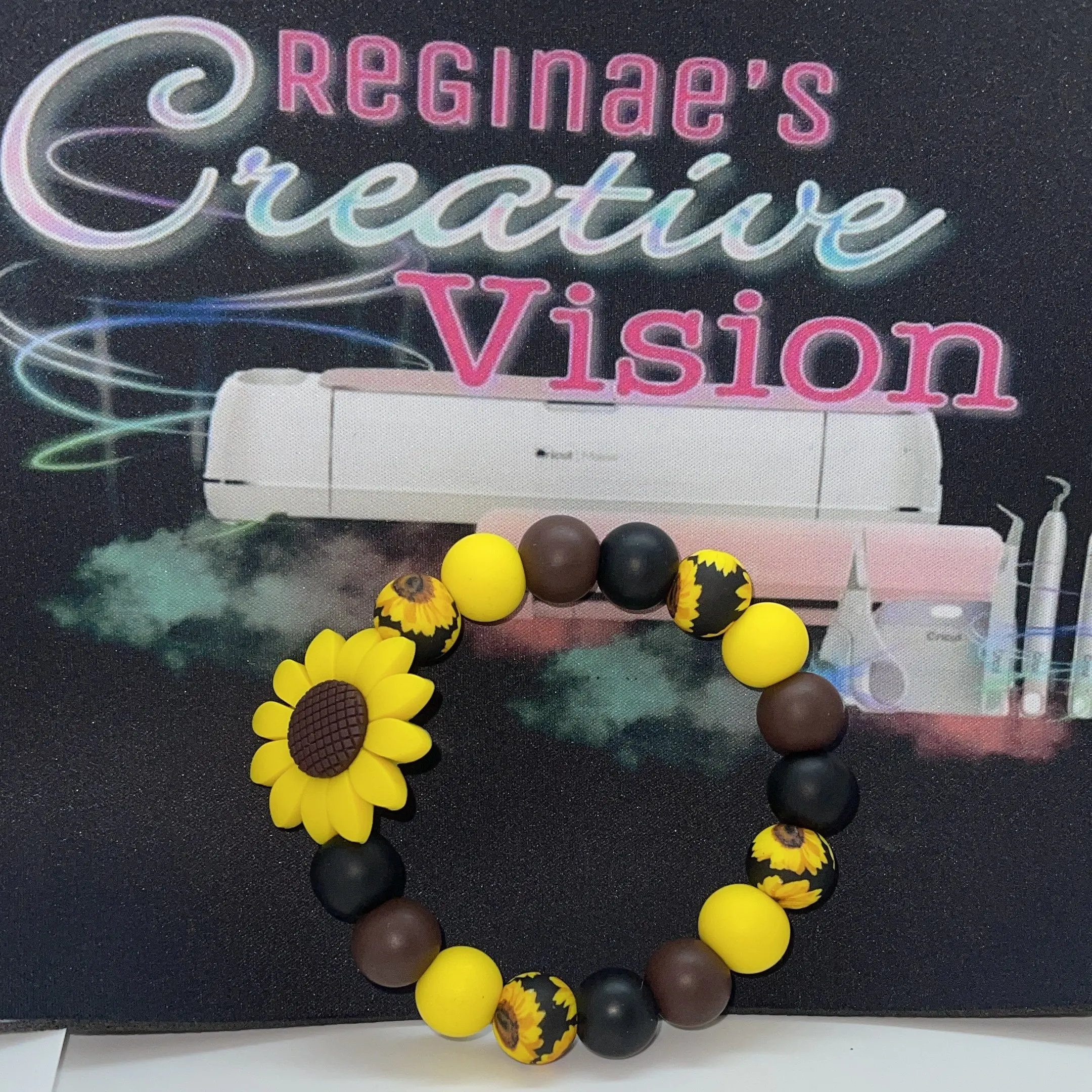 Sunflower Wristlet