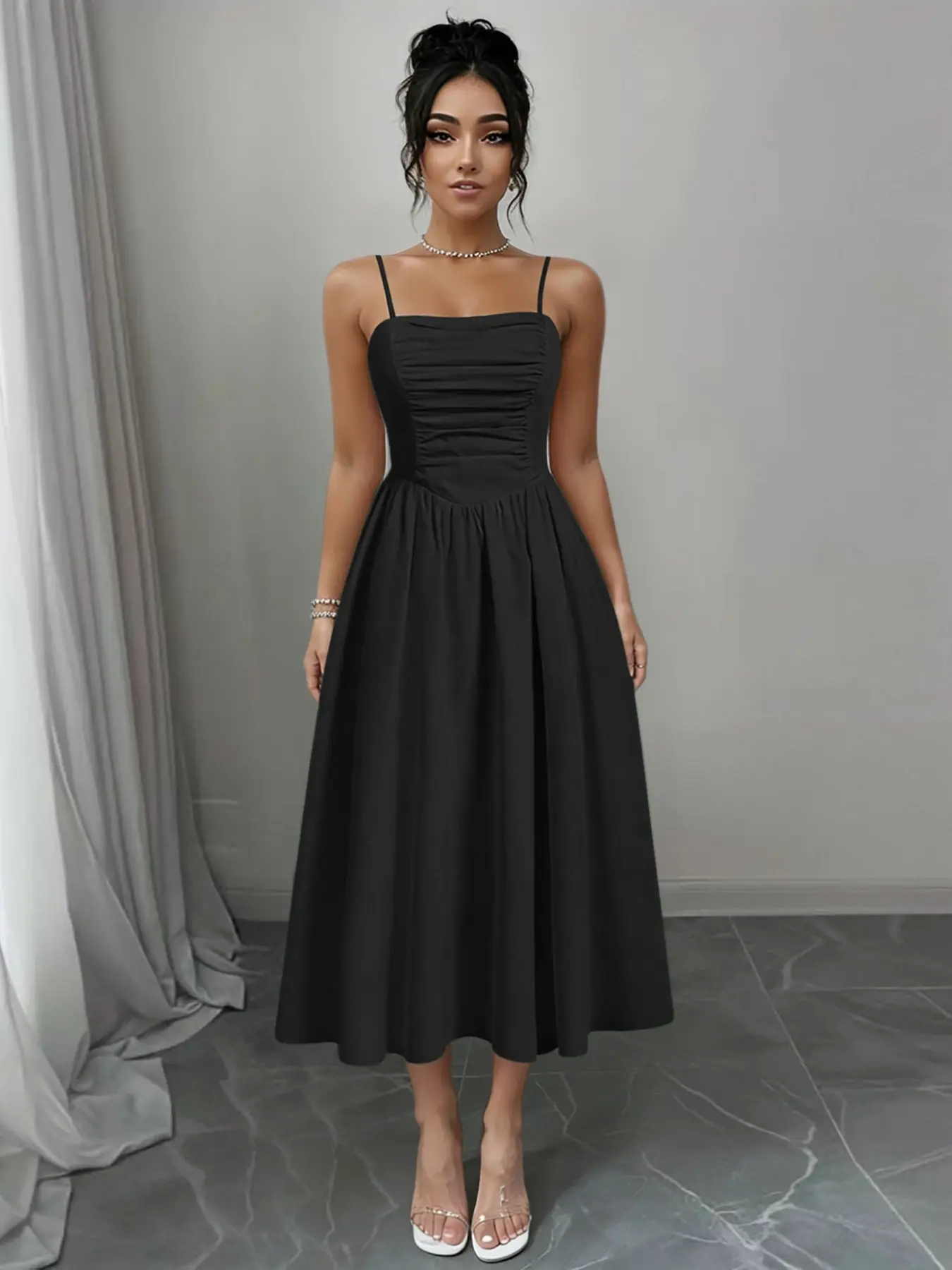 aje crescent knit midi dress Breeze Knit Midi Dress-ROSE GOLD / XXS