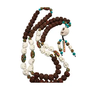 Shaman Of Peace and Protection Tibetan Shiva Kali Beaded Necklace