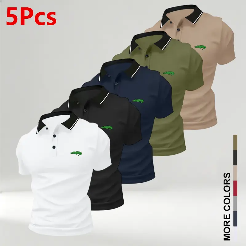 White + Black + Dark Blue + Army Green + Khaki