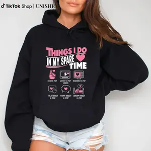 100% Things I Don In My Spare Time Kpop Long Sleeve Hoodie – Official K Pop Merch