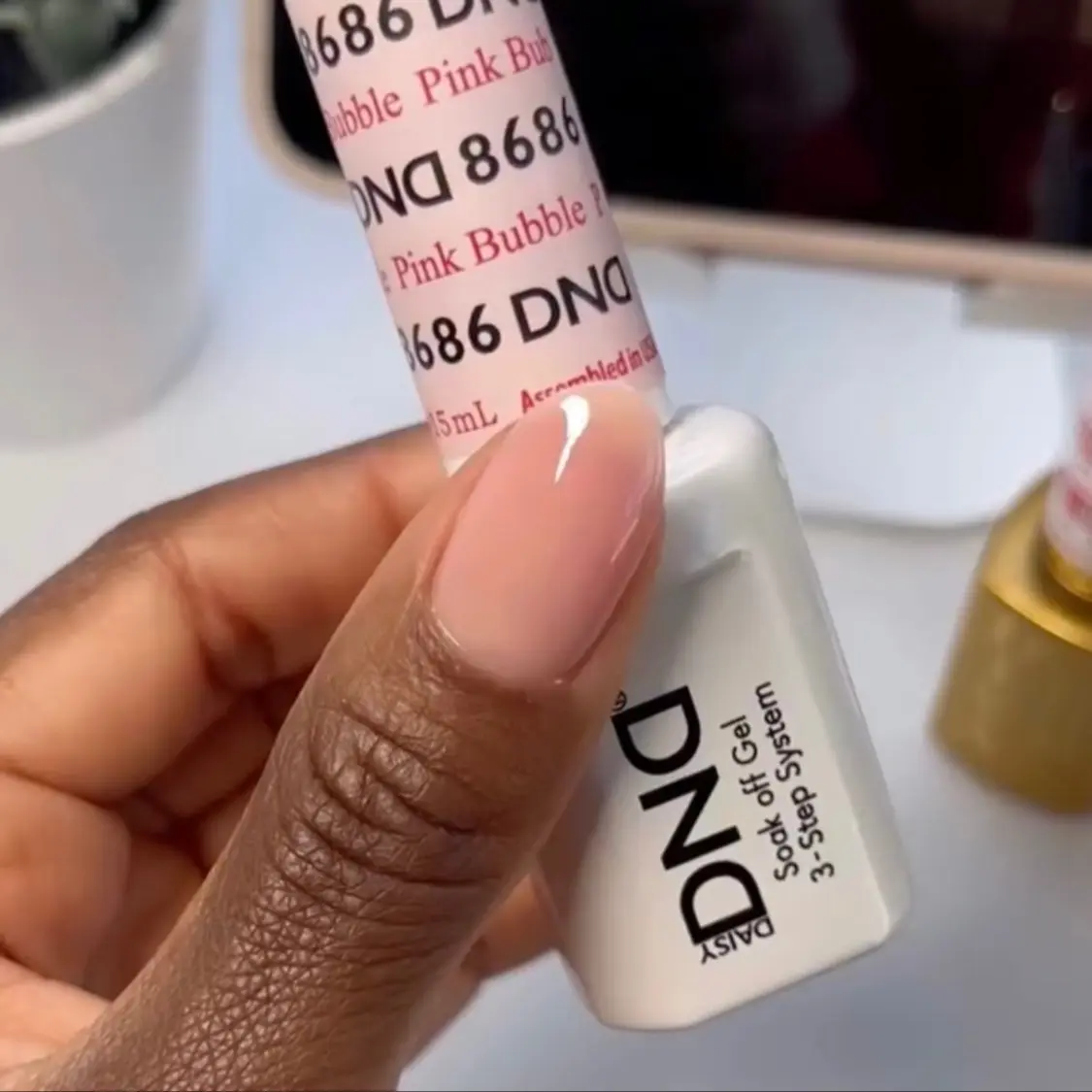 DND 3456 Pink Bubble Gel and Lacquer Duo nail care nail art nails