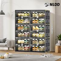 Widen and thicken Double 6 tier Black