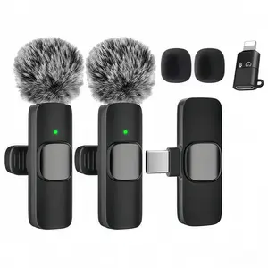 CreatorPro Wireless Mic - USB-C Lavalier with Charging Cable, 24-bit/48kHz Studio Sound for Podcast/TikTok, Plug & Play iPhone/Android