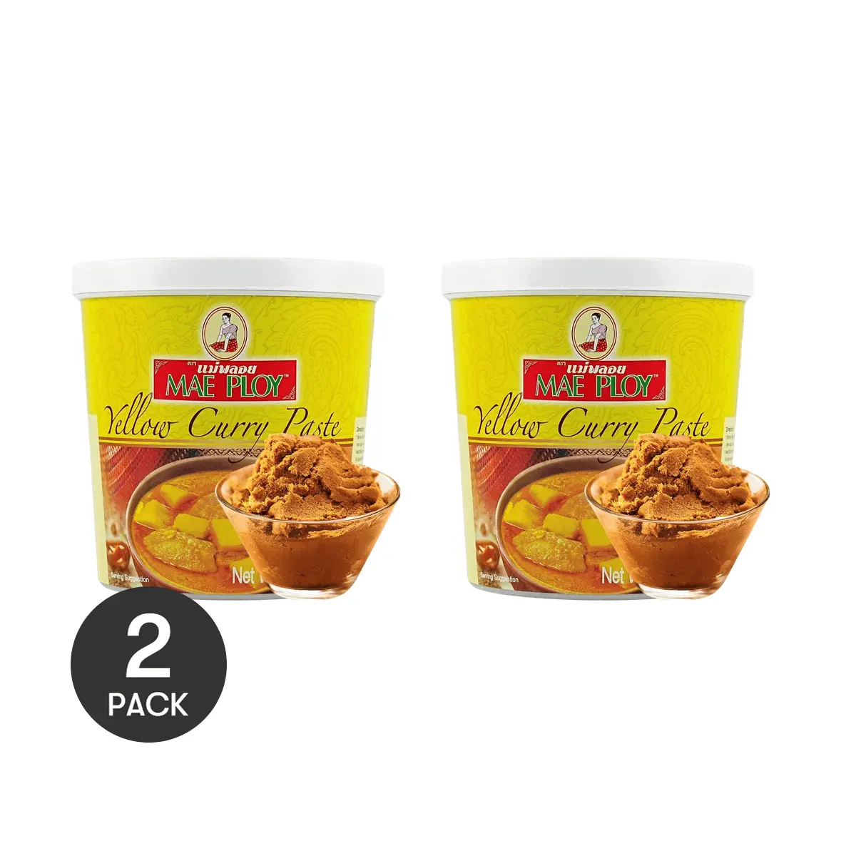 MAE PLOY Thai Yellow Curry Paste 400g - Mild Flavor for Shrimp, Fish Balls & Vegetables | Recommended on Xiaohongshu