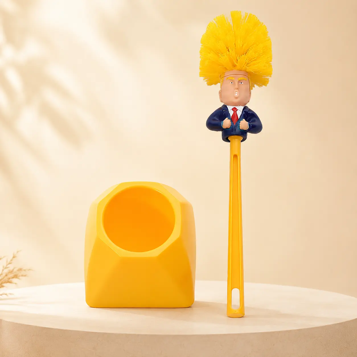Funny Toilet Brush,Prank Toilet Brush Cleaner, Funny ToiletScubber,Make Toilet Great Again, Commander in Crap(Thumb Up Toilet Brush)