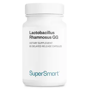 Supersmart - Lactobacillus Rhamnosus GG 10 Billion CFU per Day (LGG Probiotic) - L. Rhamnosus Supplement | Non-GMO & Gluten Free - 60 DR Capsules