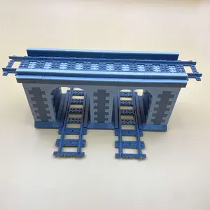 Train Bridge Track Design Building Blocks, 424pcs/set Small Particle Assembly Building Blocks, Creative Toys