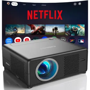 CiBest 2025 Upgrade Mini Projector, 1080P Full HD Supported Portable Movie Projector, 200" Display Eye Protection Video Projector for Home Theater & Outdoor, Compatible with iPhone/TV Stick/HDMI/USB/AV