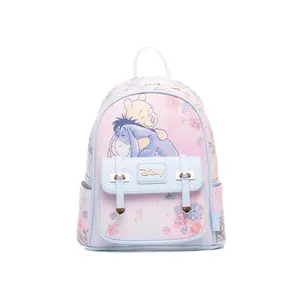 Wondapop Disney Winnie the Pooh and Friends Forget Me Not 11" Vegan Leather Fashion Mini Backpack