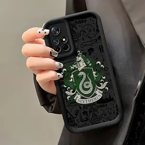 Harry Potter Magic Symbols Slytherin Phone Case for Samsung Galaxy a Series, Anti-Drop Soft Tpu Back Cover, 4g 5g Compatible