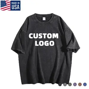 Made in USA Men Tee Shirt Custom Sublimation Transfer Print logo Pictures Dry Fit Tshirts Unisex Casual Gift T-shirt for Men