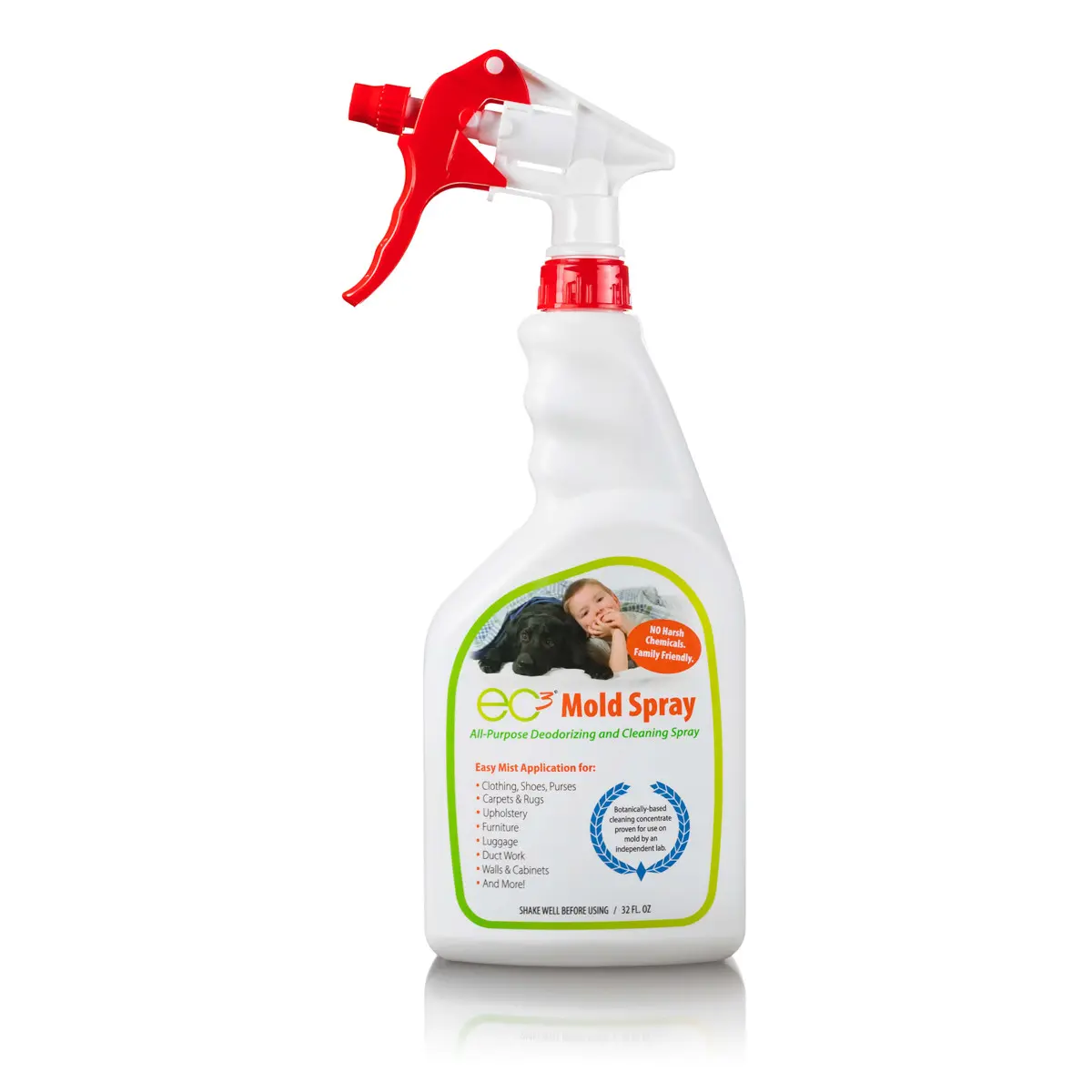 EC3 Mold Solution Spray | Eliminates Mold & Mildew Odor | Ideal for Closets, Bathrooms, Cars & Laundry Areas
