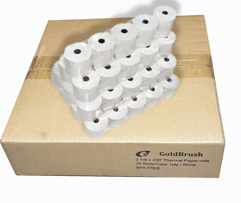 3 1/8" x 230' THERMAL POS RECEIPT PRINTER ROLL PAPER BPA FREE USA 25 ROLLS (50 Rolls)
