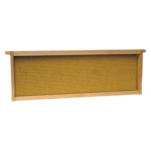 212 MAIN Beeswax Coating Wooden Beehive Body Frames - Medium or Honey Supers Size, 5 Per Pack, Wood Construction, Specialty Garden Beekeeping Tool, Packs Of Five