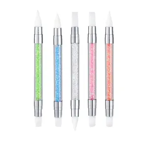 5-Piece Dual-Ended Silicone Sculpting Tool Set – Flexible Brushes for Nail Art, Resin, and Clay Modeling
