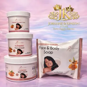 Byenblan Turmeric Face & Body Cream with Soap Knuckle cream for Soft Radiant Skin - Turmeric Infused Body Cream for Glowing Look