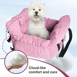 PetSafe Dog Carrier Travel Booster with Safety Harness & Handheld Strap for Dogs Cats