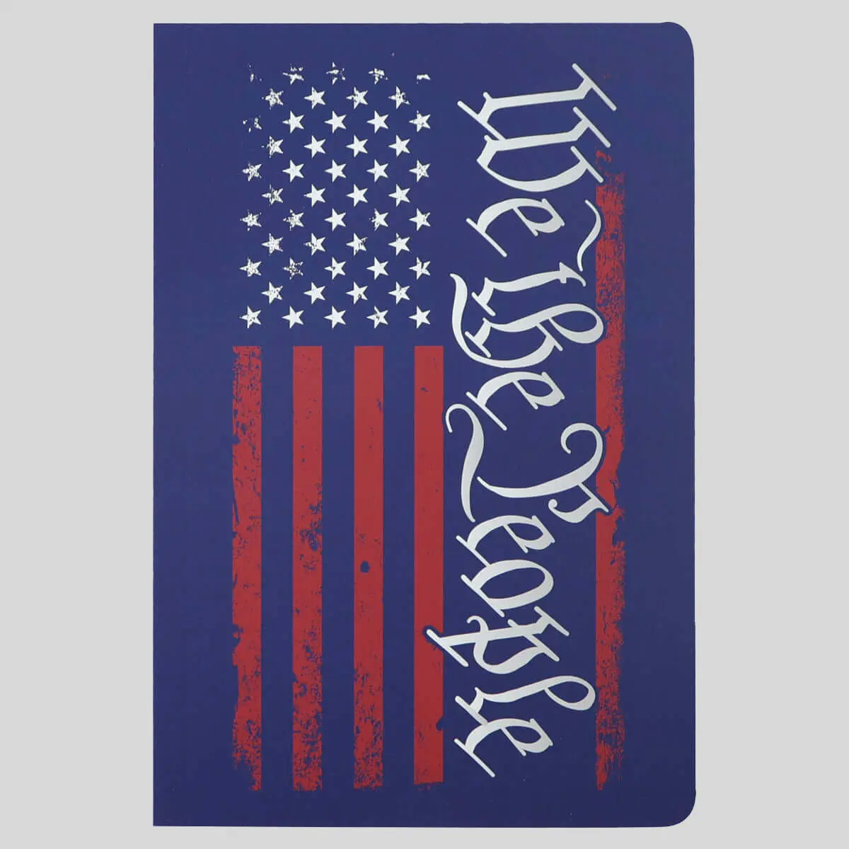 HOLD FAST Men's Patriotic Cover Journal - Office Stationery, 8.25" x 5.5", 160 Lined Pages, 16 Unique Scriptures, Colored End Pages, We the People Design, Ideal for Bible Study Notes & Moments of Gratitude