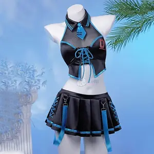 Anime Costumes Women Cute Top Skirt Sexy Two Piece Swimsuit  Bathing Suit Party Clothes