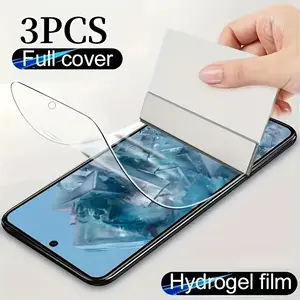 3 Pack HD Hydrogel Film,For Samsung Galaxy S26 Ultra/S25 Edge/S26/S25/S24/S23/S22/S21/S20/Plus/FE/Ultra/S10/S10+/Note 10/Note 10+/Note 20,Soft Screen Protector,HD Clarity,Ultra-Thin,Edge Protection,Anti-Fingerprint,Anti-Scratch,Easy to Install[nont glass]
