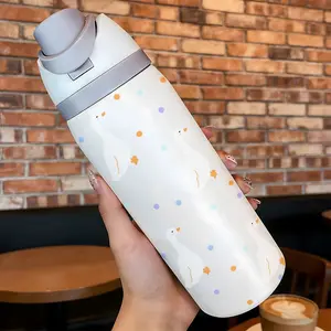 Loyr 32oz Insulated Tumbler, Fun Polka Dot Goose Pattern, Stainless Steel Large Capacity, Perfect Gift for Women, Home, Outdoor Exercise, Travel Drinkware