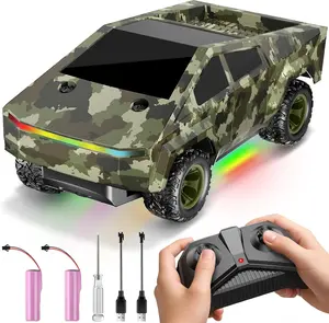 2.4GHz High-Speed 1:24 Camouflage RC Truck 22cm All-Terrain Remote Control Car with 3.7V 500mAh Battery 25-30 Mins Playtime 50m Range Off-Road Camo Toy Vehicle for Kids Boys Girls Ages 3-8+