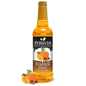 Syruvia Pumpkin Spice Syrup for Coffee 25.4 Ounces Pumpkin Spice Flavored Coffee Syrup Beverage Natural