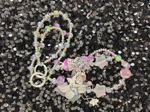 Key Chain Bag Chain Phone Chain-Amazing Butterfly Chain Shinning Mix Color Chain