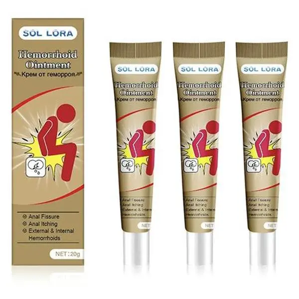 3pcs SOL LORA body care cream for men and women Hemorrhoids Cream