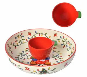 Temp-tations Seasonal 3-qt Chip and Dip Bowl