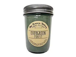 Evergreen Forest | Scented Soy Wax Candle | Refreshing Woodsy Pine Outdoors Scent | Housewarming Birthday Wedding Gift